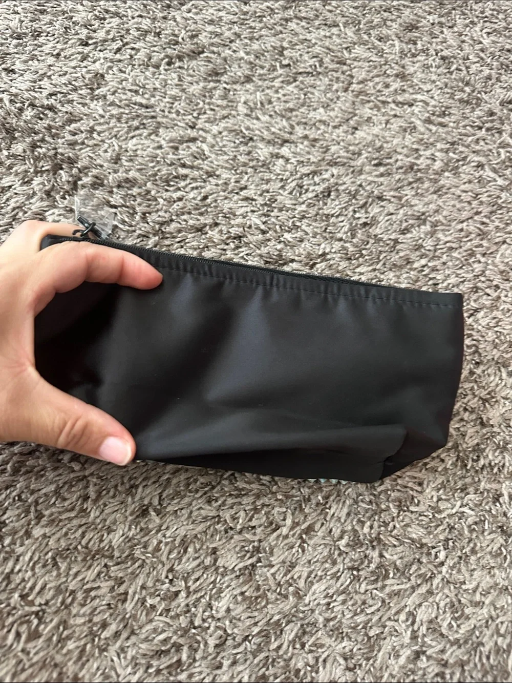 MAC Cosmetics Black Rhinestone Phone Case Pouch with Iridescent Gems